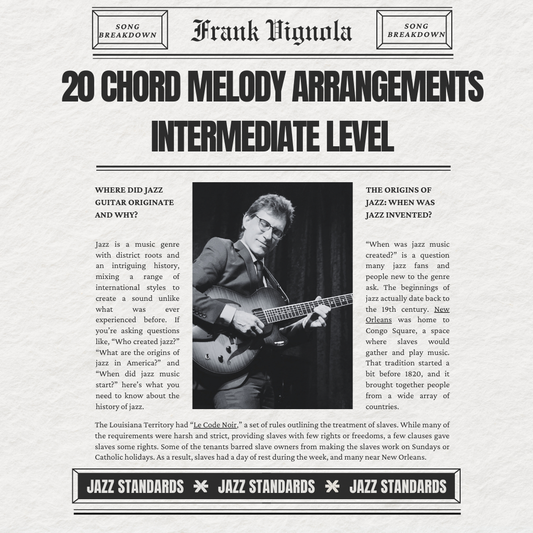 eBook - "20 Chord Melody Arrangements Intermediate Level"