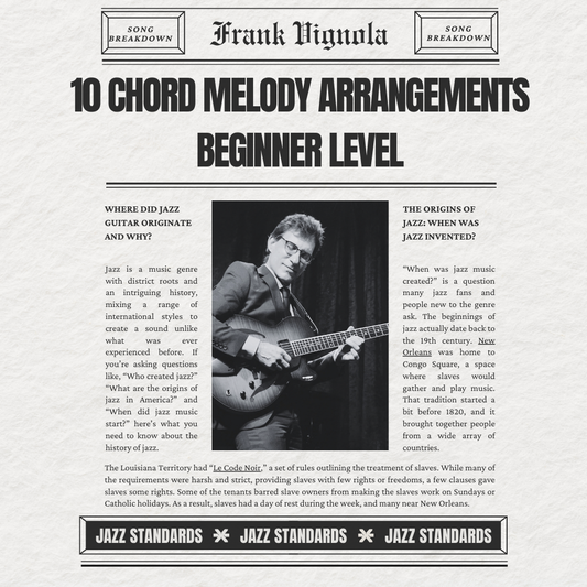 eBook - "10 Chord Melody Arrangements Beginner Level"